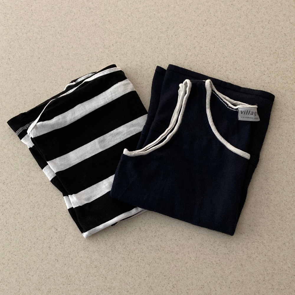 Tank Tops  - Bundle of Two - Women Size Medium Black White